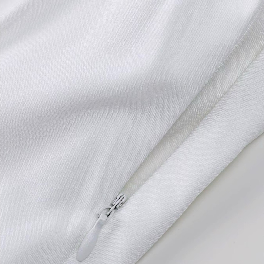 Elegant White Milkmaid Midi Dress with corset - Picture 5 of 5